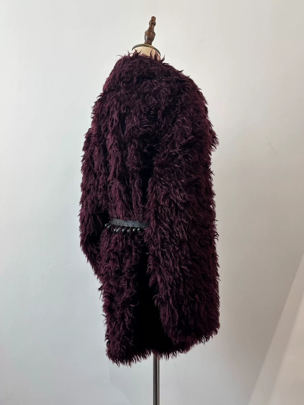 Maison Margiela｜2016 Dark Purple Faux Fur Coat