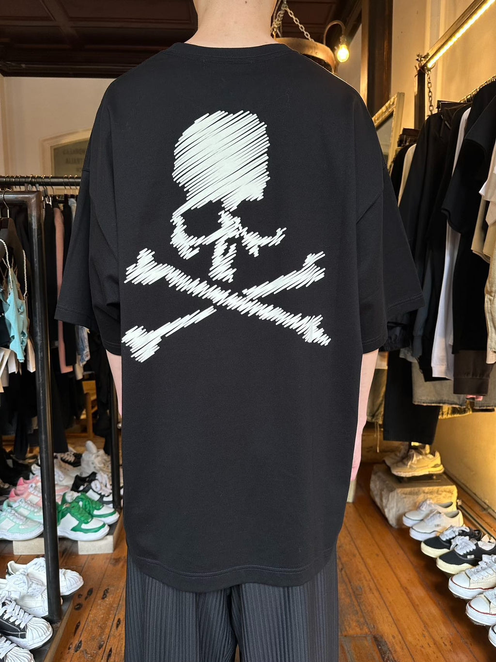 Mastermind World FW25 Black DAYDREAM Hand Write Logo Oversized Cotton Tee