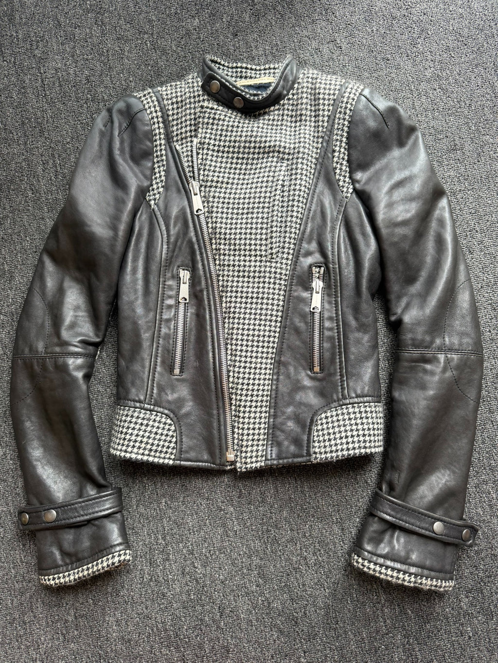 Balenciaga Leather Houndstooth Fall/Winter 2008 jacket