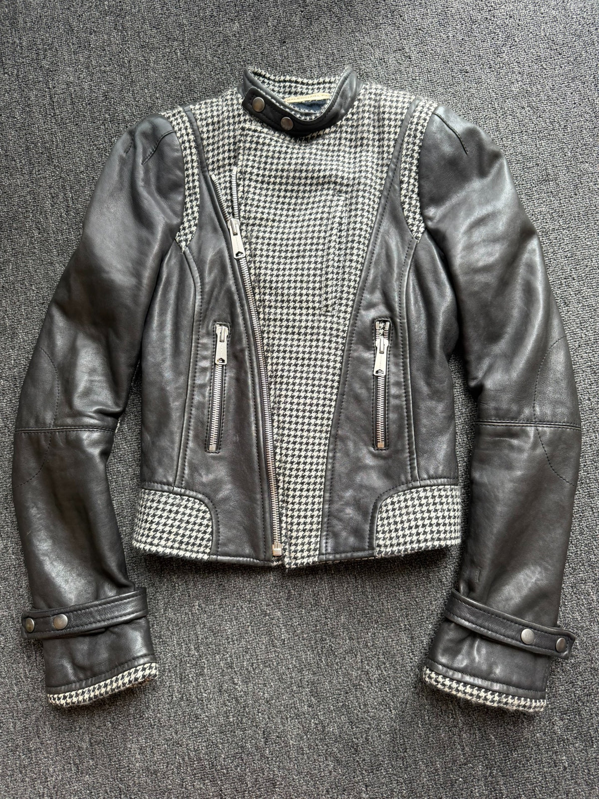 Balenciaga Leather Houndstooth Fall/Winter 2008 jacket