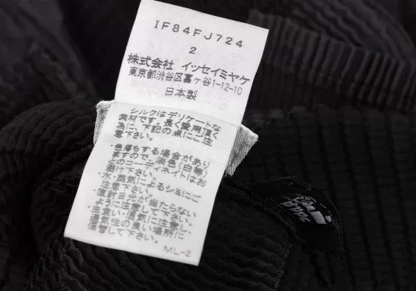 Issey Miyake Vintage Black Polka Dot Pleated Top