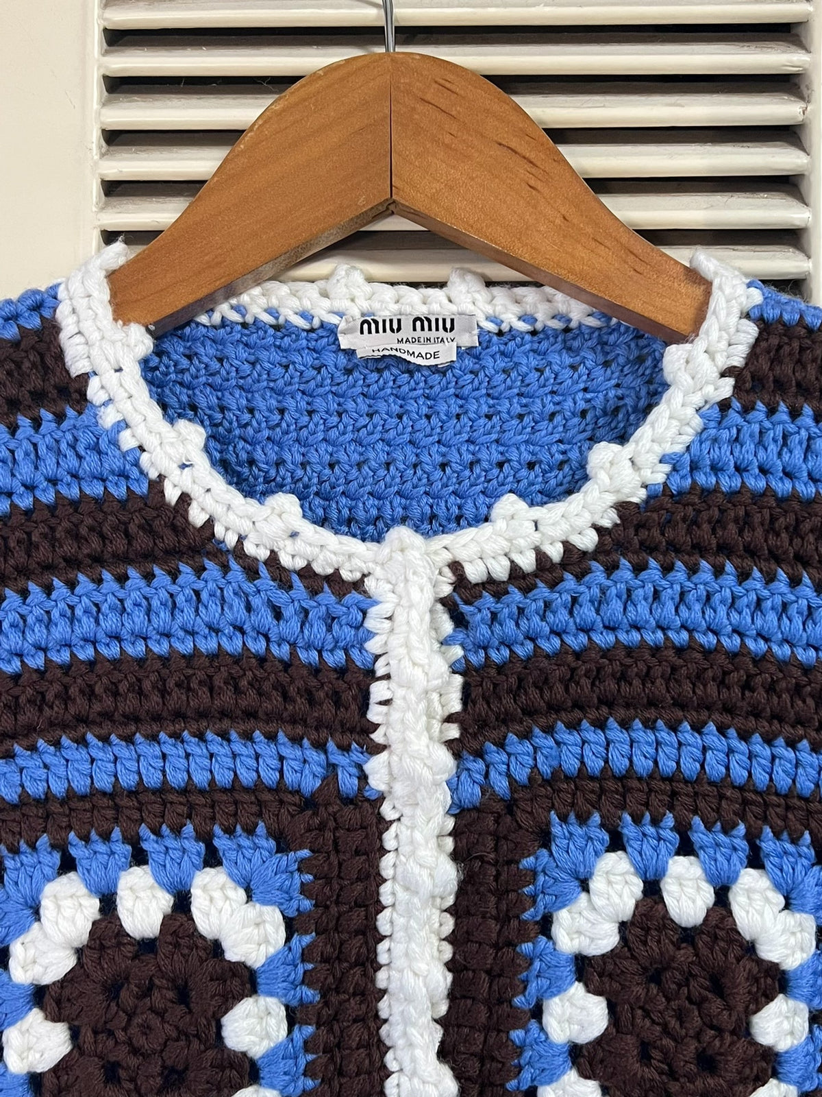 miumiu hand-crocheted short cardigan