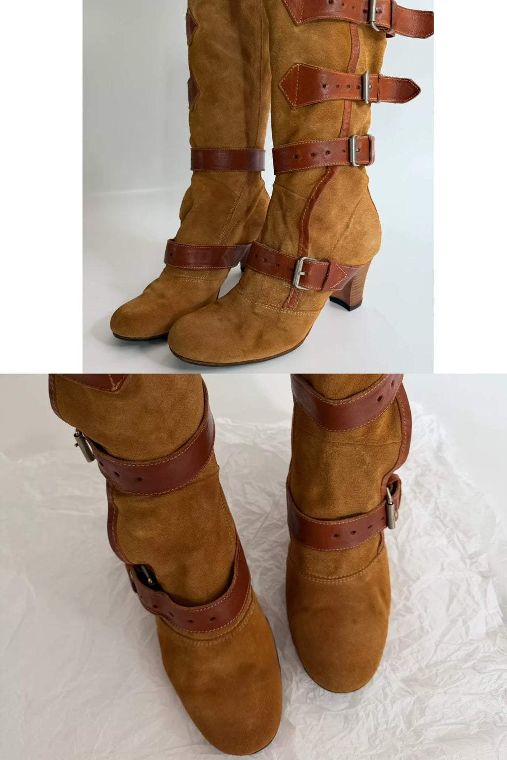 Vivienne Westwood Beige Pirate Boots