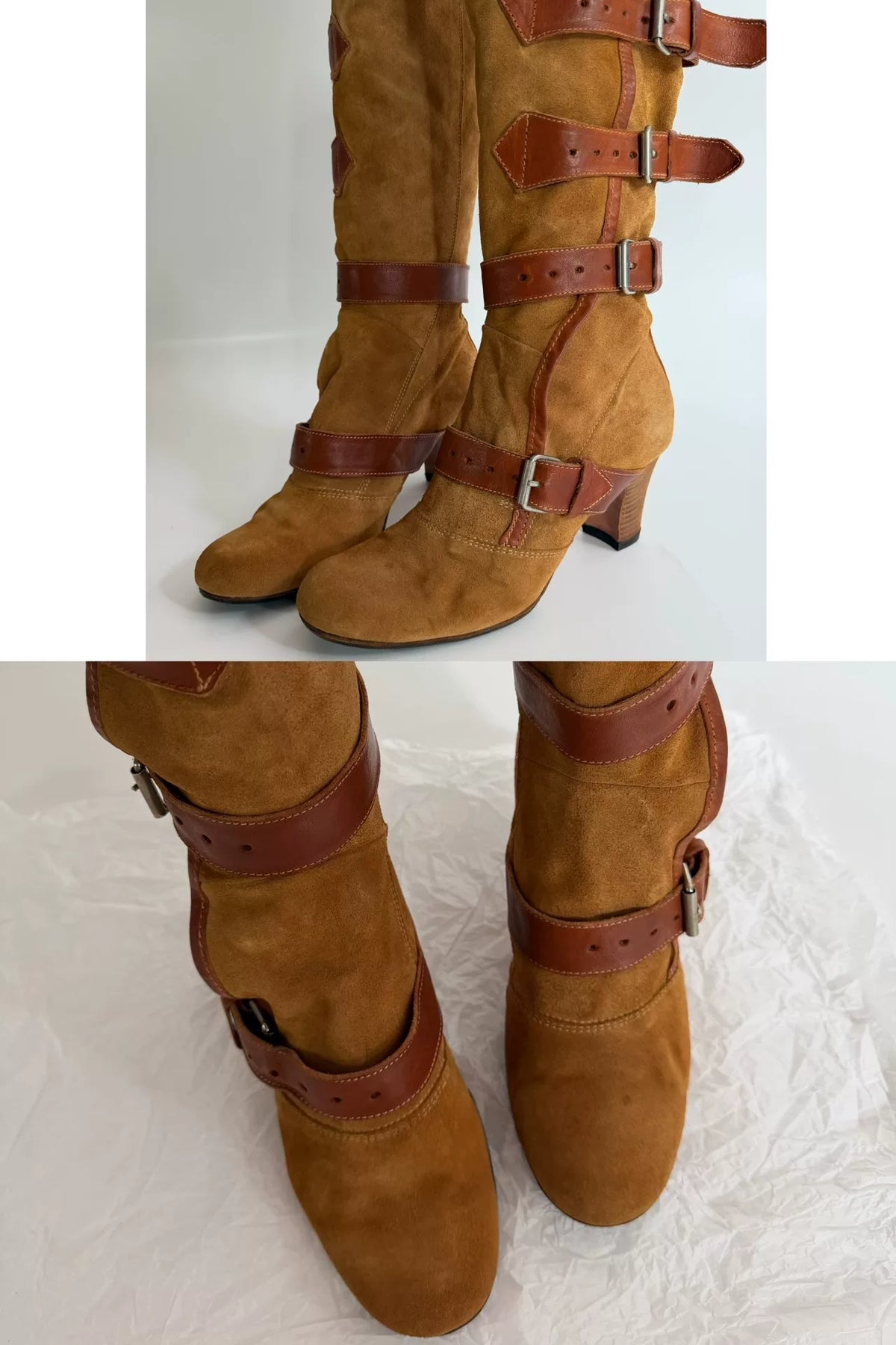 Vivienne Westwood Beige Pirate Boots