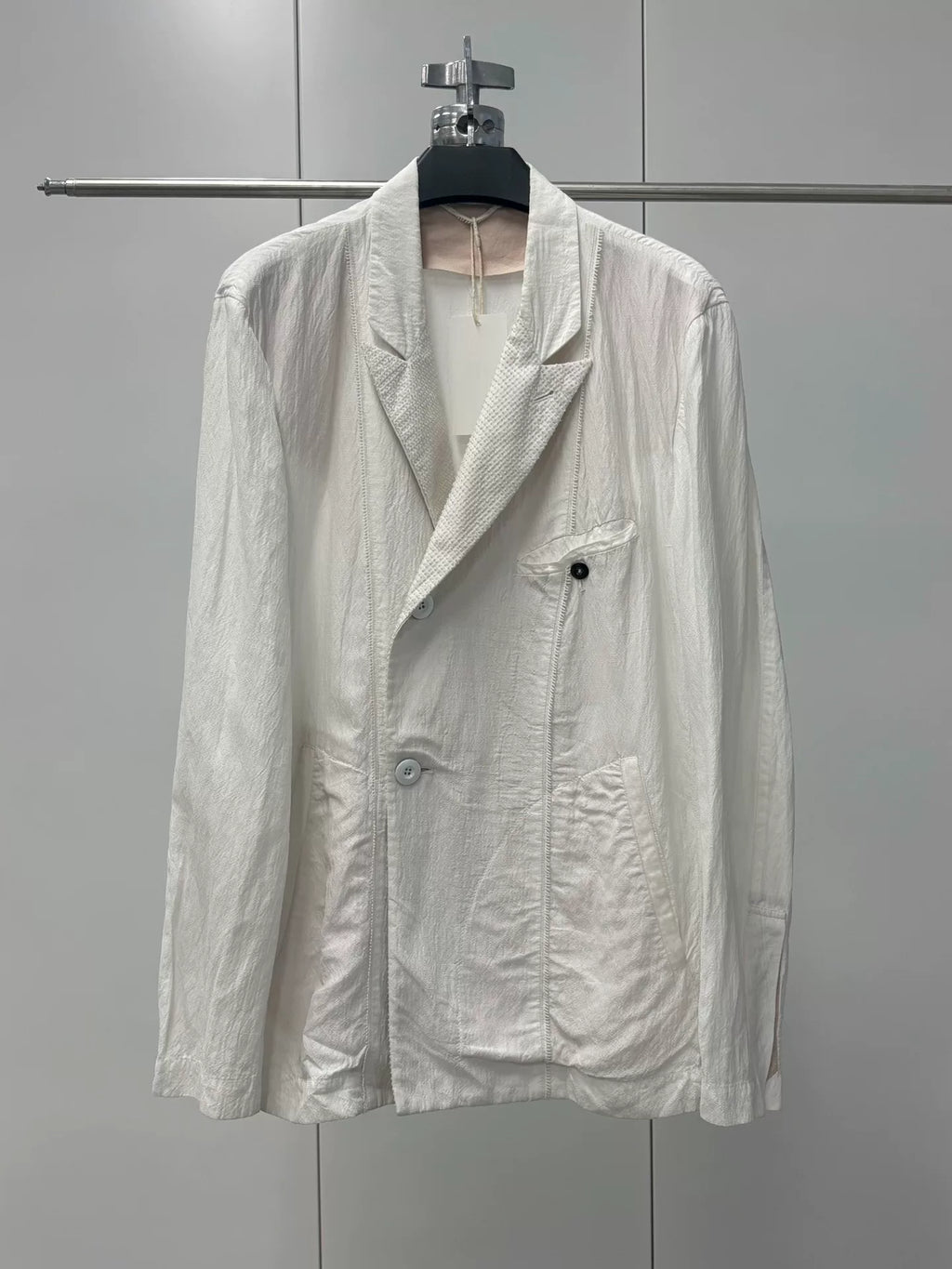 Ann Demeulemeester｜Ann's own era bubble chiffon patchwork suit