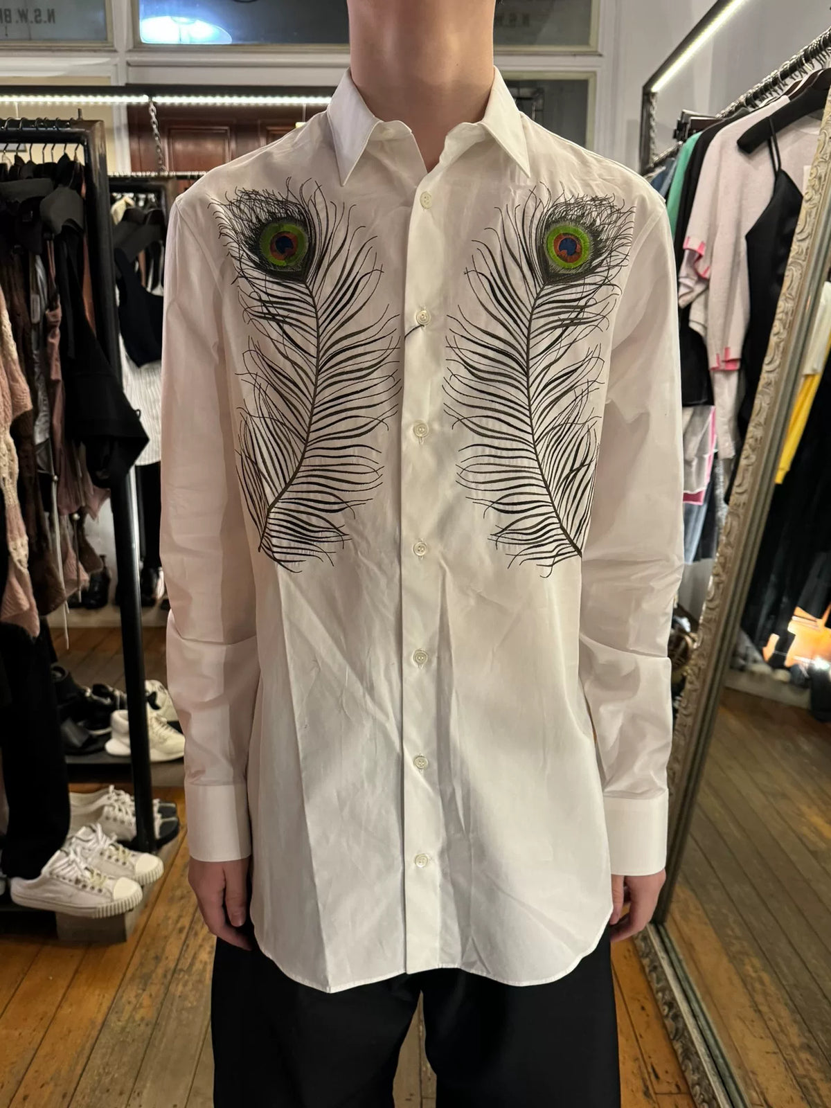 Alexander McQueen FW17 White Cotton Shirt