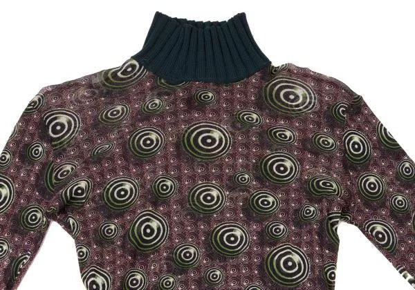 Jean Paul Gaultier Vintage Dark Swirl Mesh Top