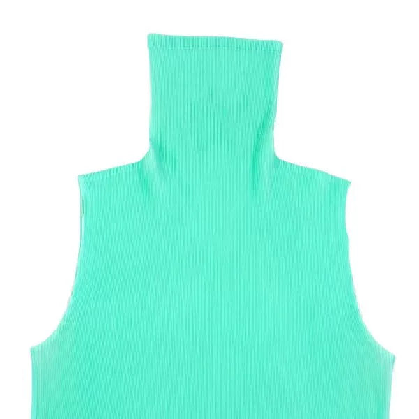 Issey Miyake Vintage Green Pleated Top