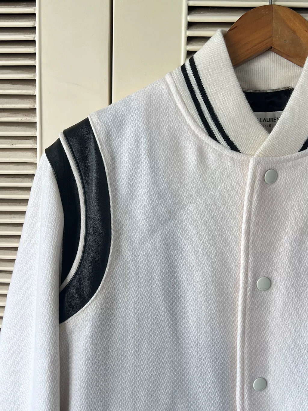Saint Laurent Varsity Teddy Wool Jacket