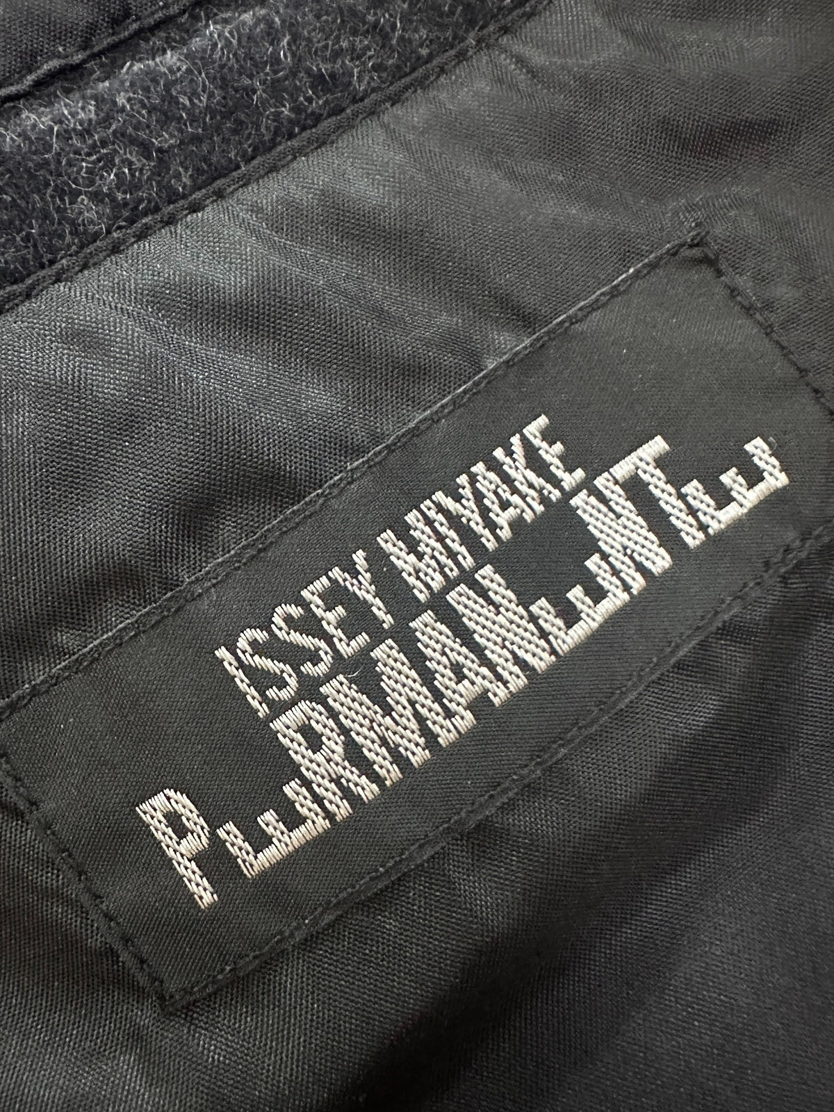 Issey Miyake 90s Peak Lapel Double-Breasted Wool Coat