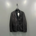 Prada Black Leather Blazer