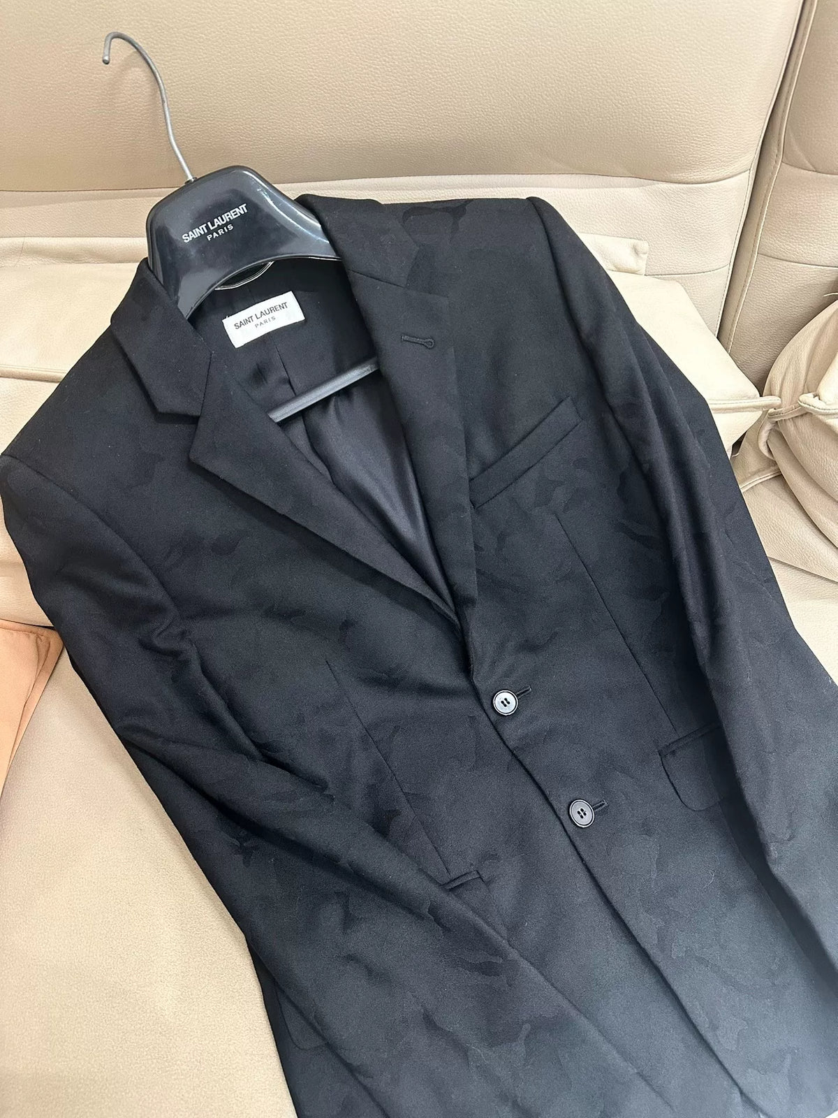Saint Laurent SS16 Jacquard Blazer by Hedi Slimane