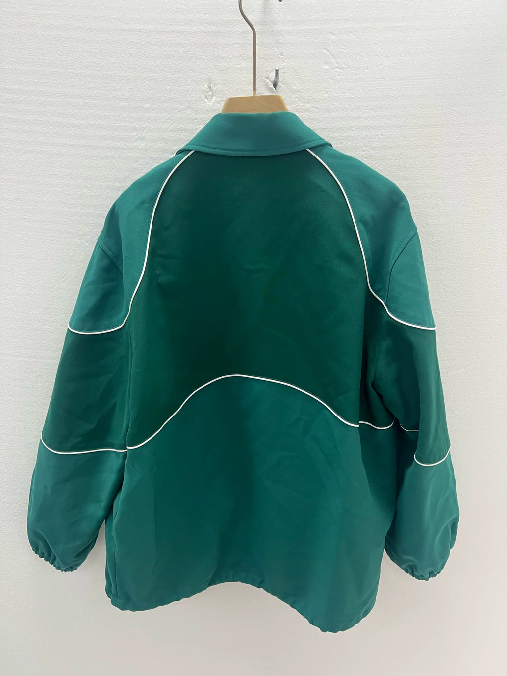 Louis Vuitton Green Three-Flower Embroidered Logo Jacket