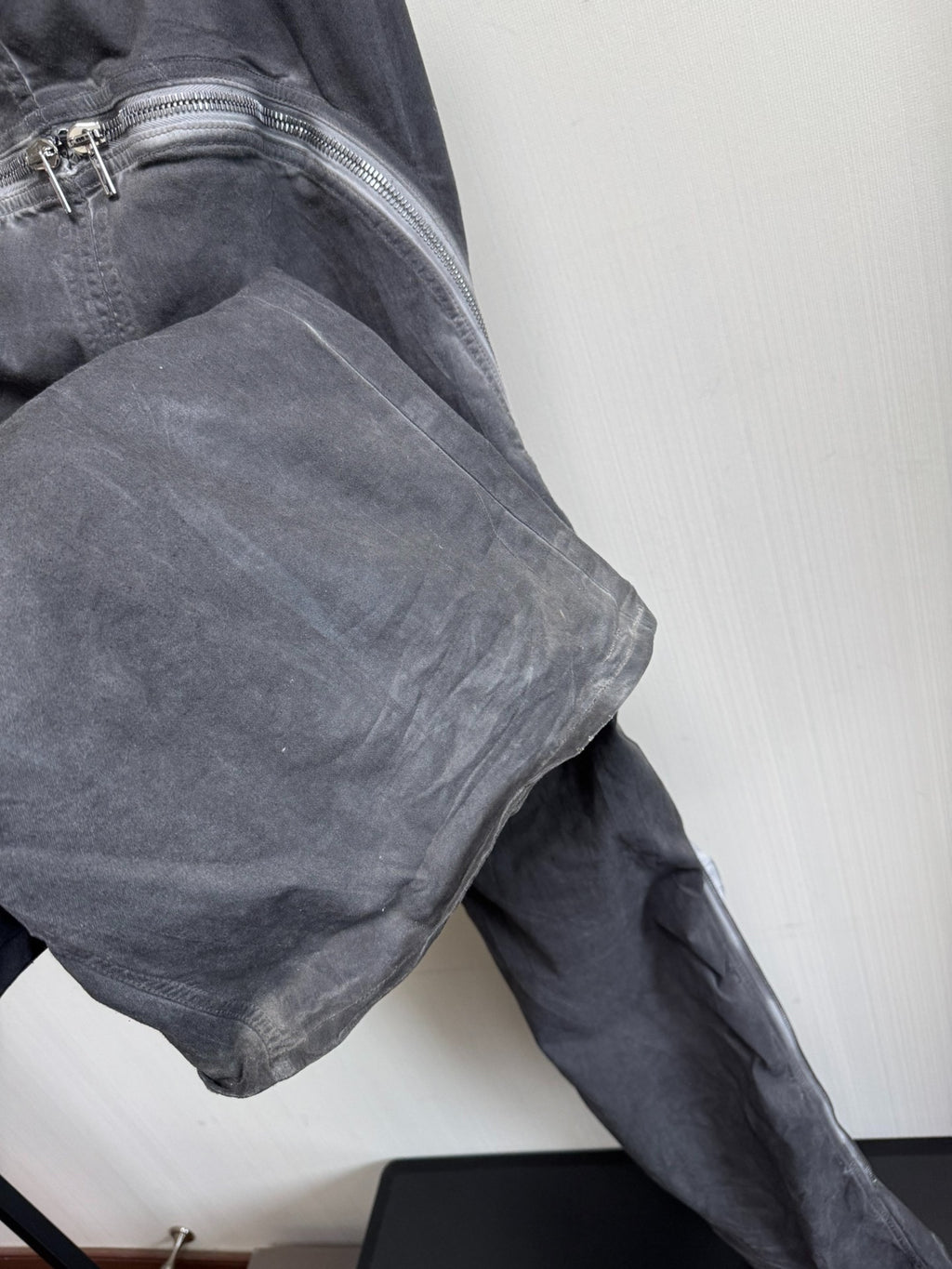 Rick Owens washed banana zipper jeans