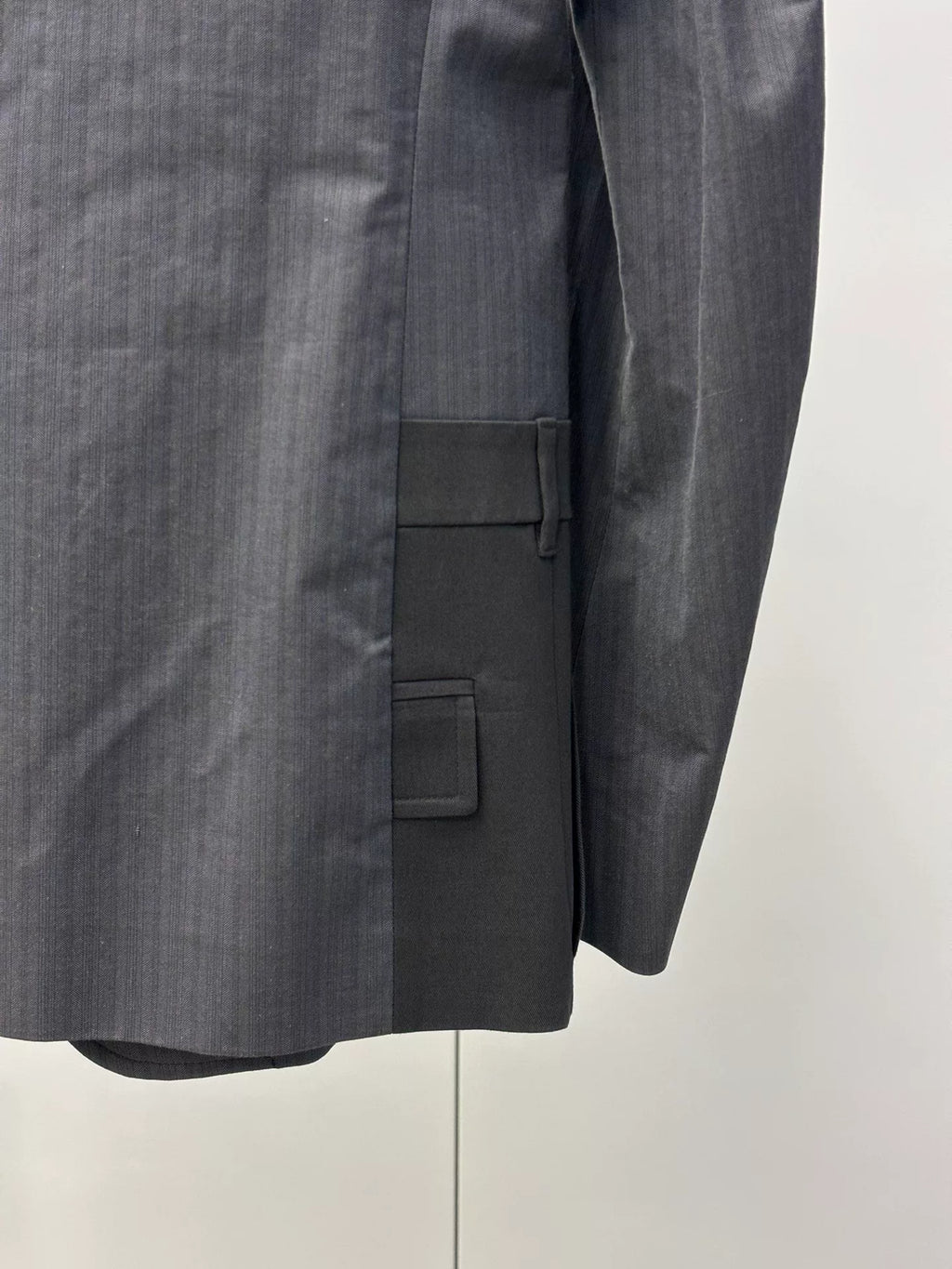 Maison Margiela SS14 Deconstructed Trouser-Hem Cotton Blazer