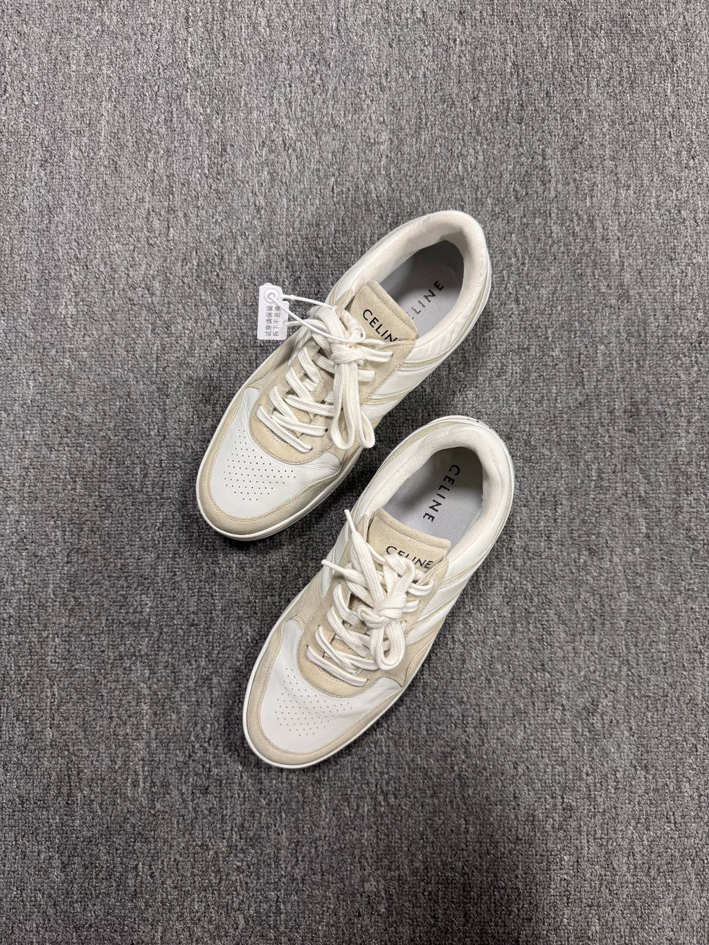 Celine Off-White Leather Trainer