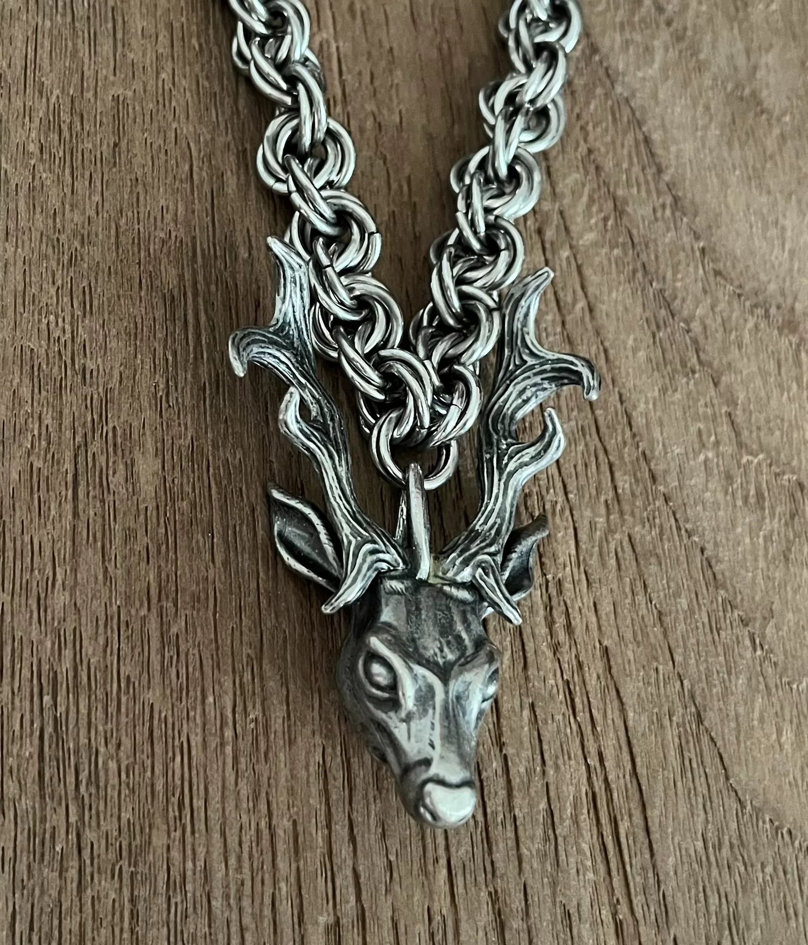 Number (N)ine 08AW Deer Head Necklace