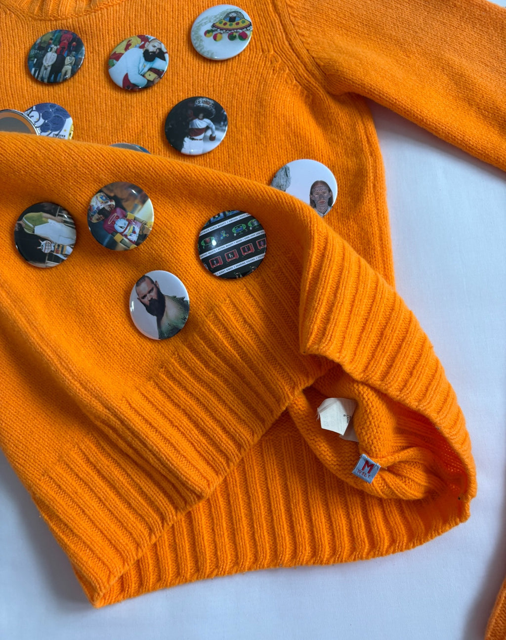 Walter van Beirendonck sweater W&LT pre‑owned vintage orange badge sweater