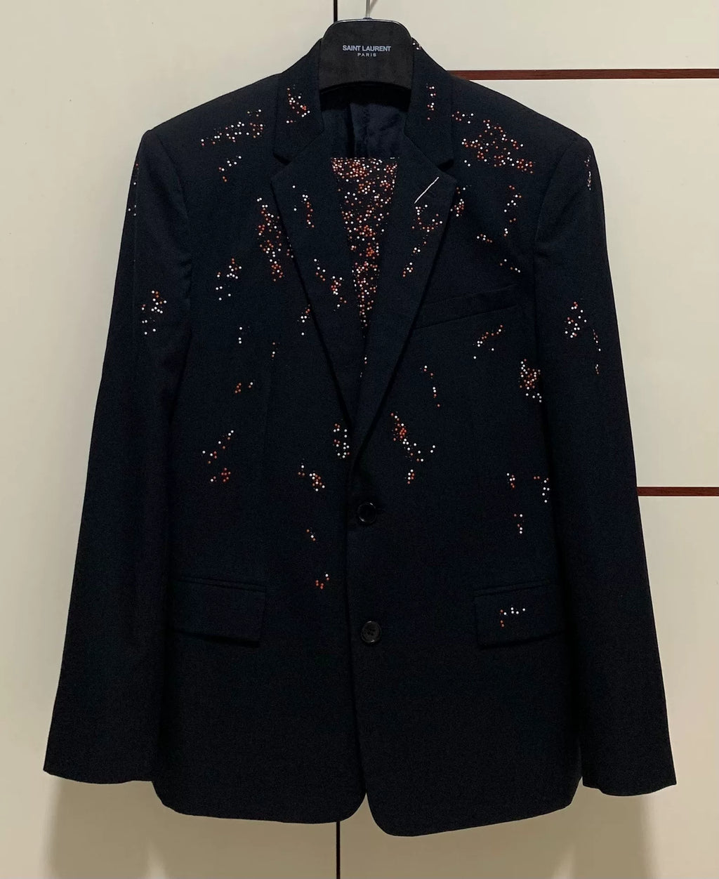 Dior Homme 17FW Black Studded Suit