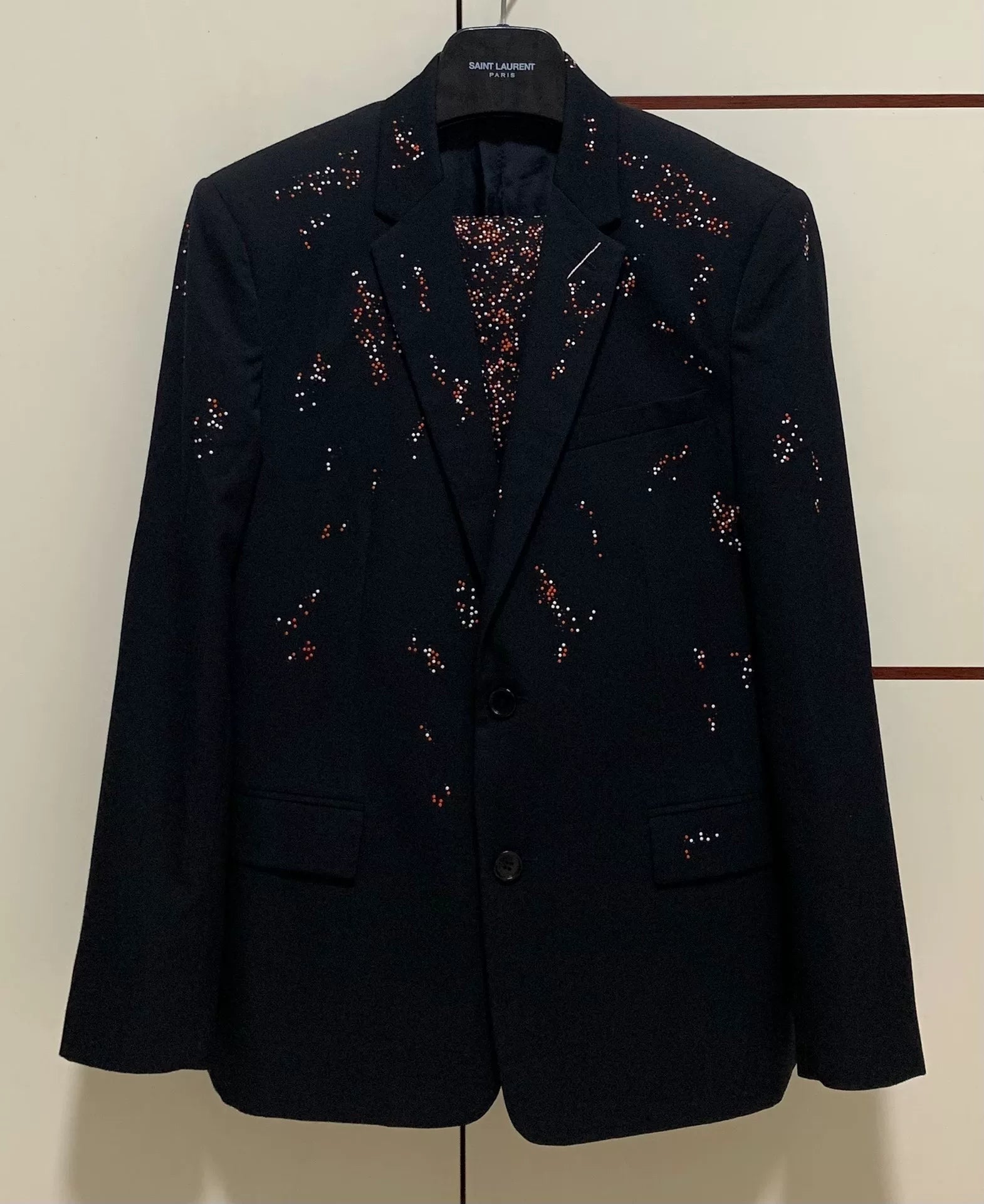 Dior Homme 17FW Black Studded Suit