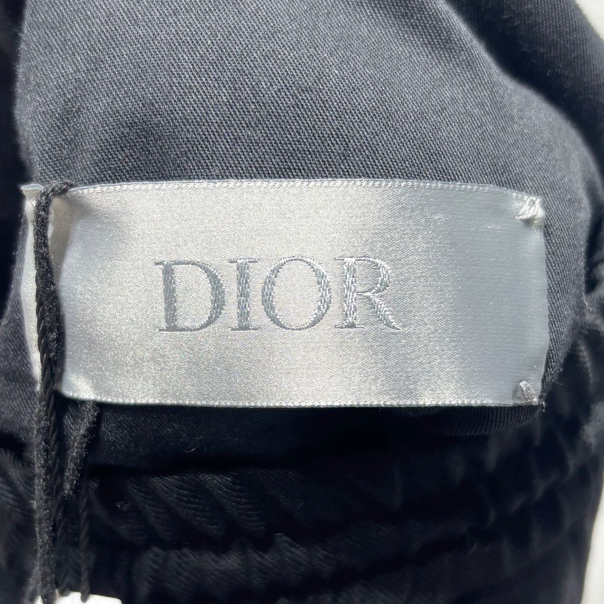 Dior Black Drawstring Wool Trousers
