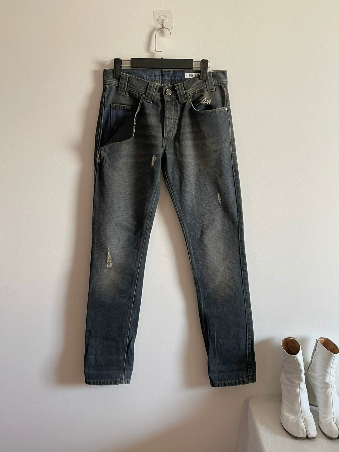 Dirk Bikkembergs Side Pocket Zipper Jeans