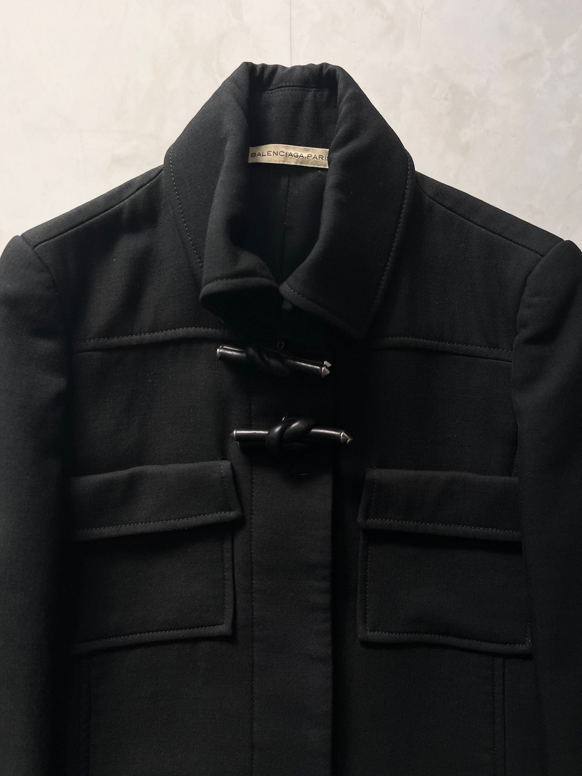 Balenciaga Black Wool Coat
