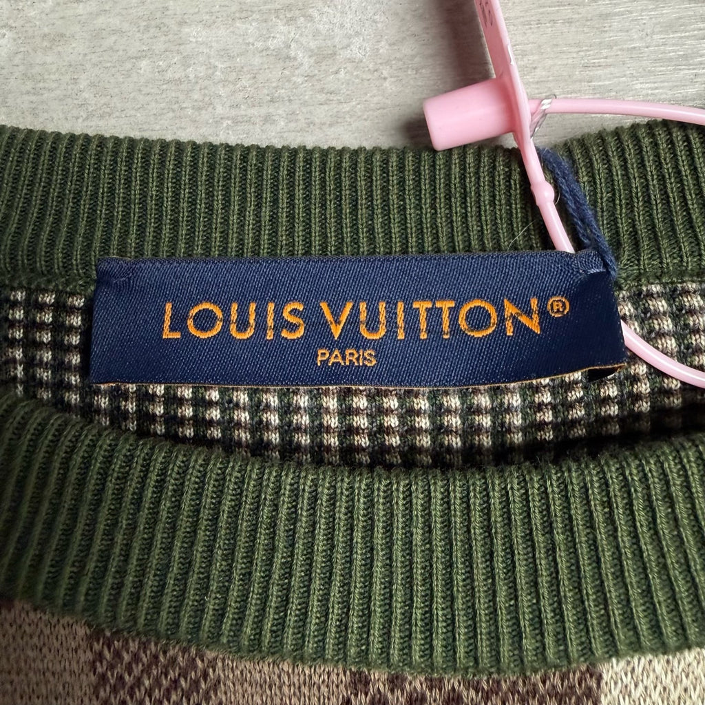 Louis Vuitton Virgil Abloh Pixel Camo Patchwork Sweatshirt
