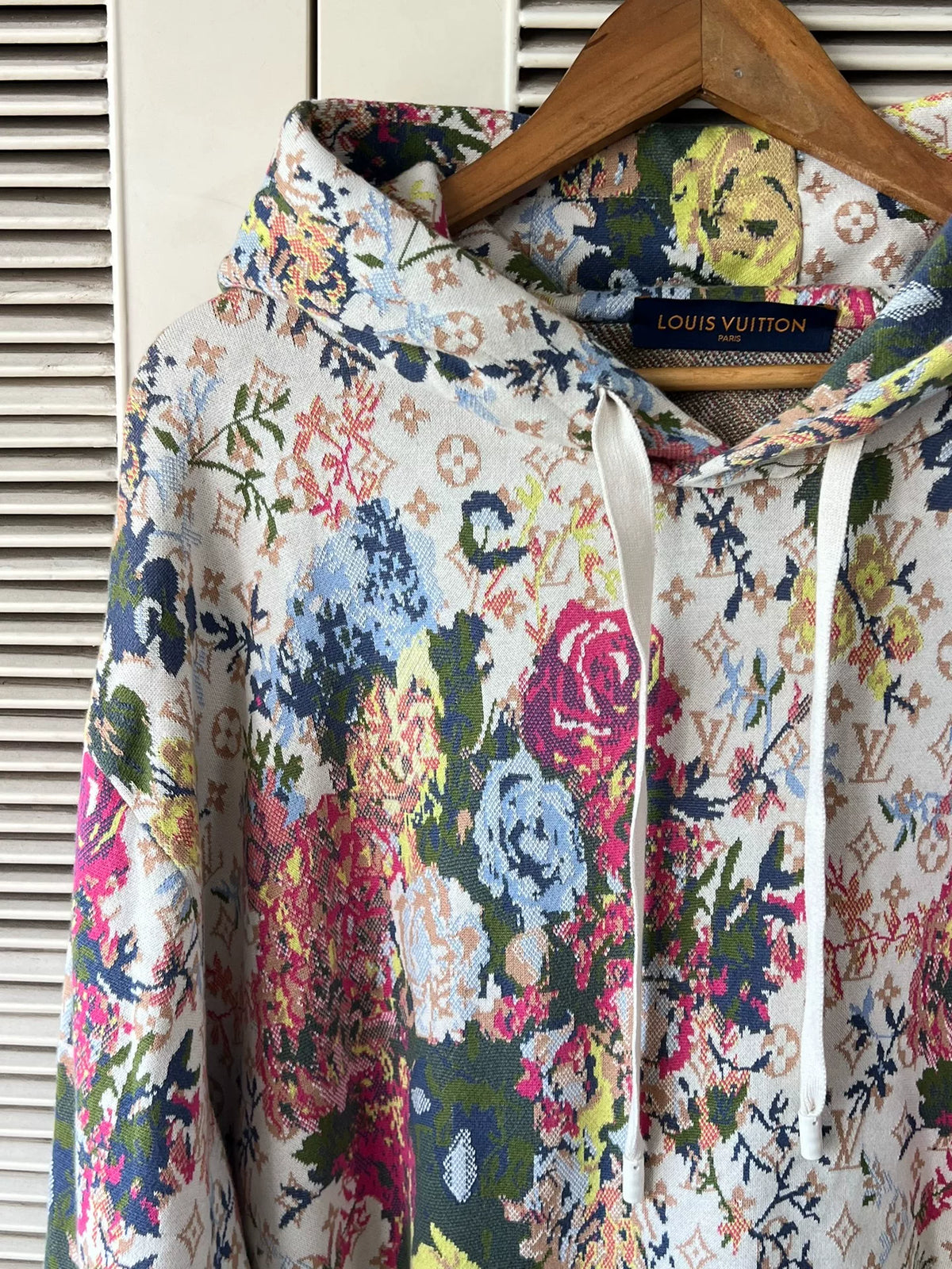 Louis Vuitton Hooded All-Over Print Floral Hoodie