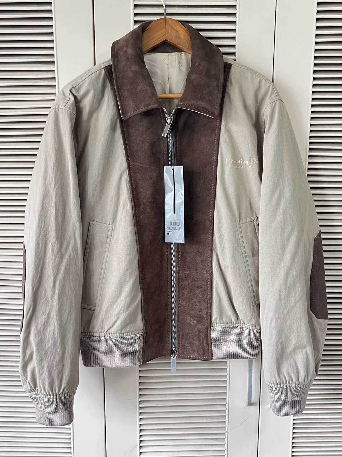 Dior Patchwork Leather Jacket Coat