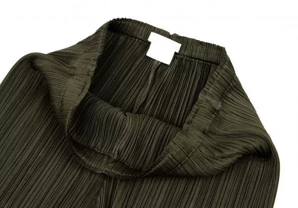 Issey Miyake Vintage Green Patterned Pleated Pants