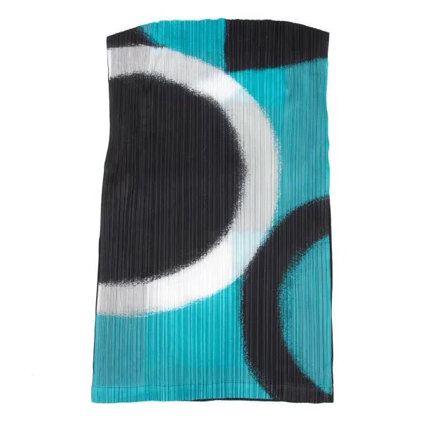 Issey Miyake Vintage Blue Floral Pleated Top