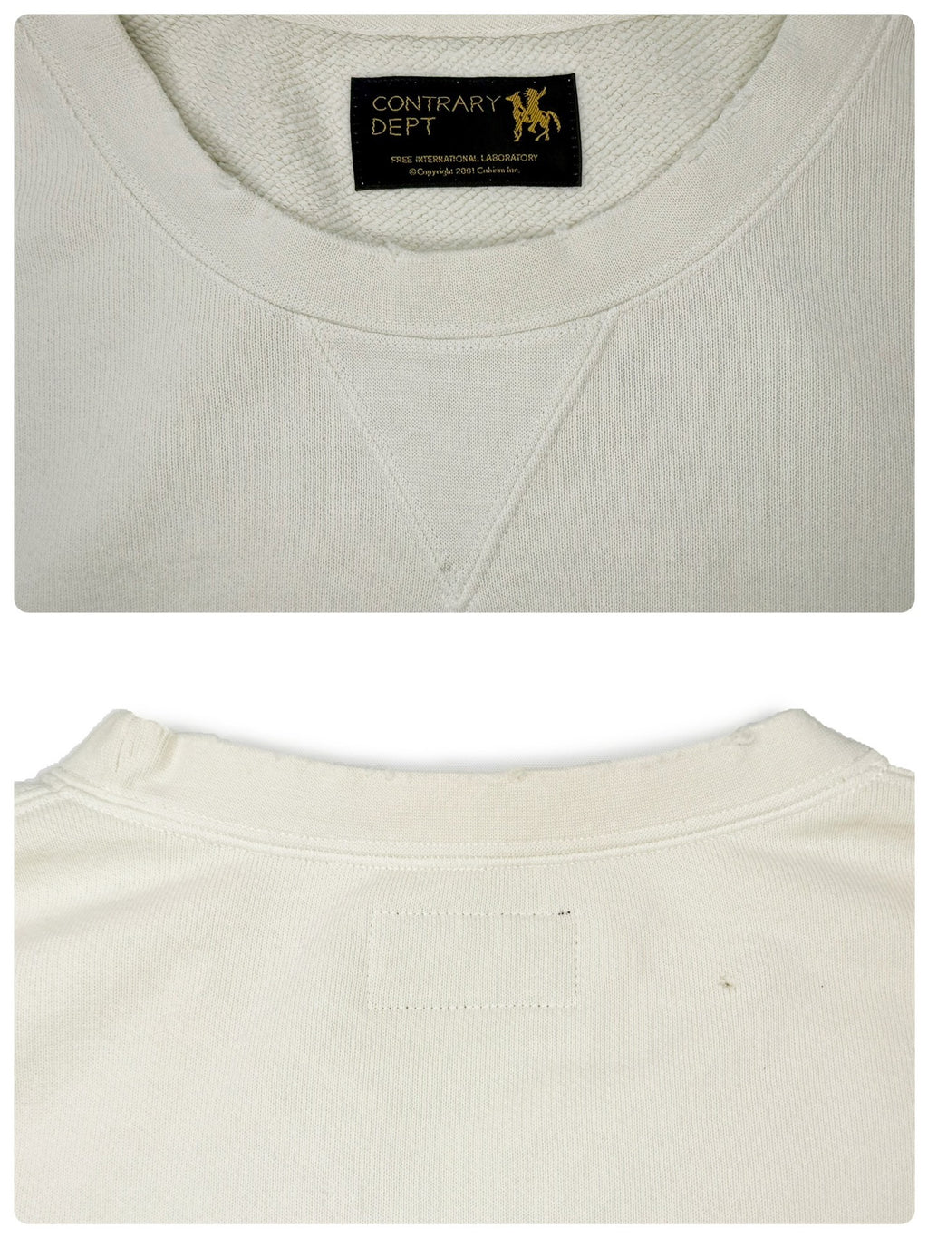 Visvim 22AW Contrary Dept Jumbo Sb Sweat 4/7 Sleeve Sweatshirt