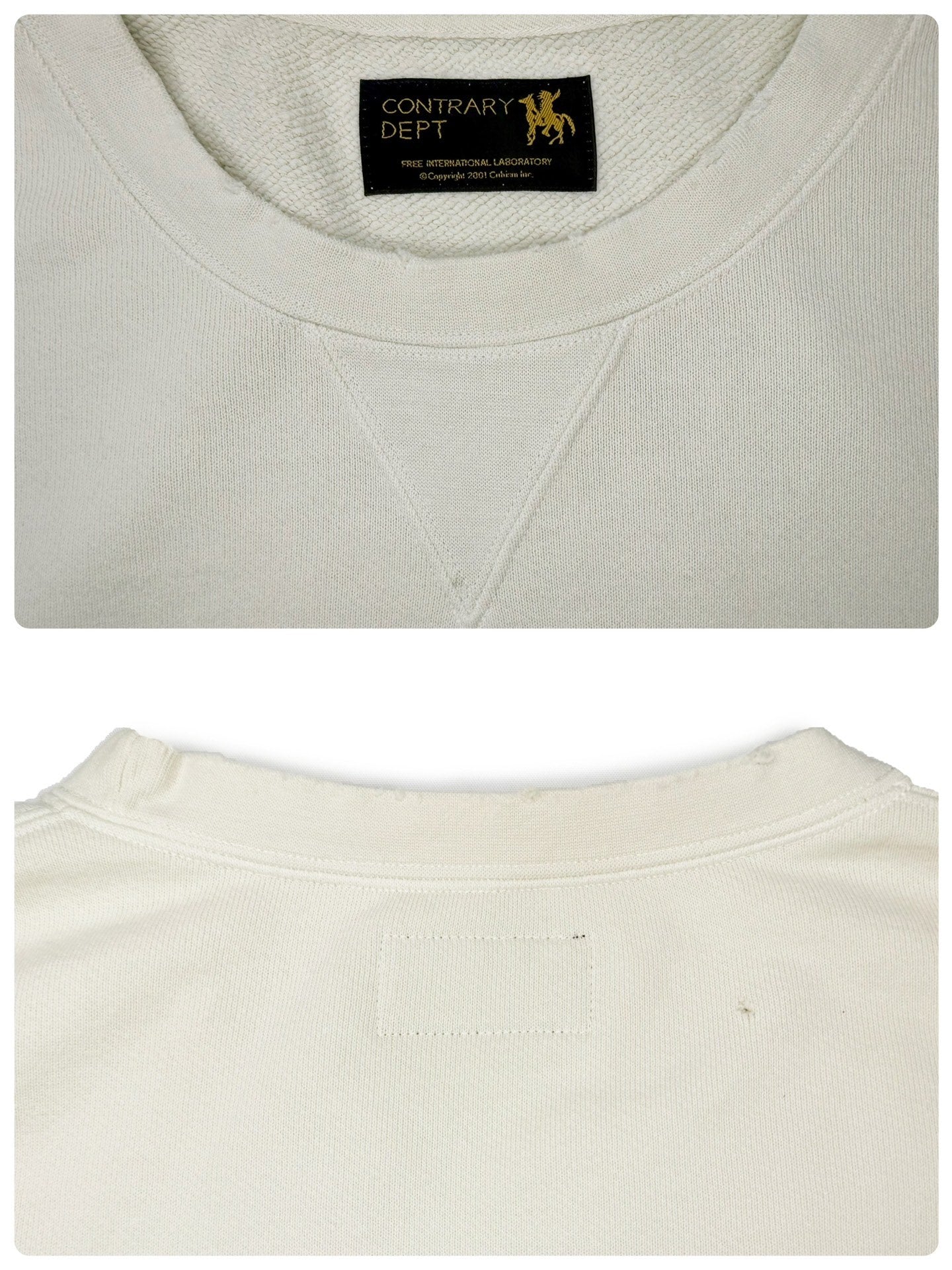 Visvim 22AW Contrary Dept Jumbo Sb Sweat 4/7 Sleeve Sweatshirt