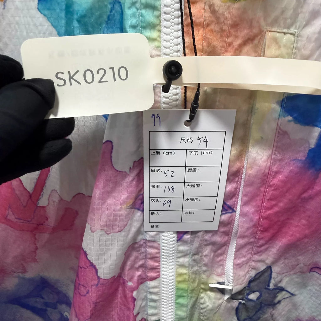 Louis Vuitton Ink Wash Style Zip-Up Hoodie