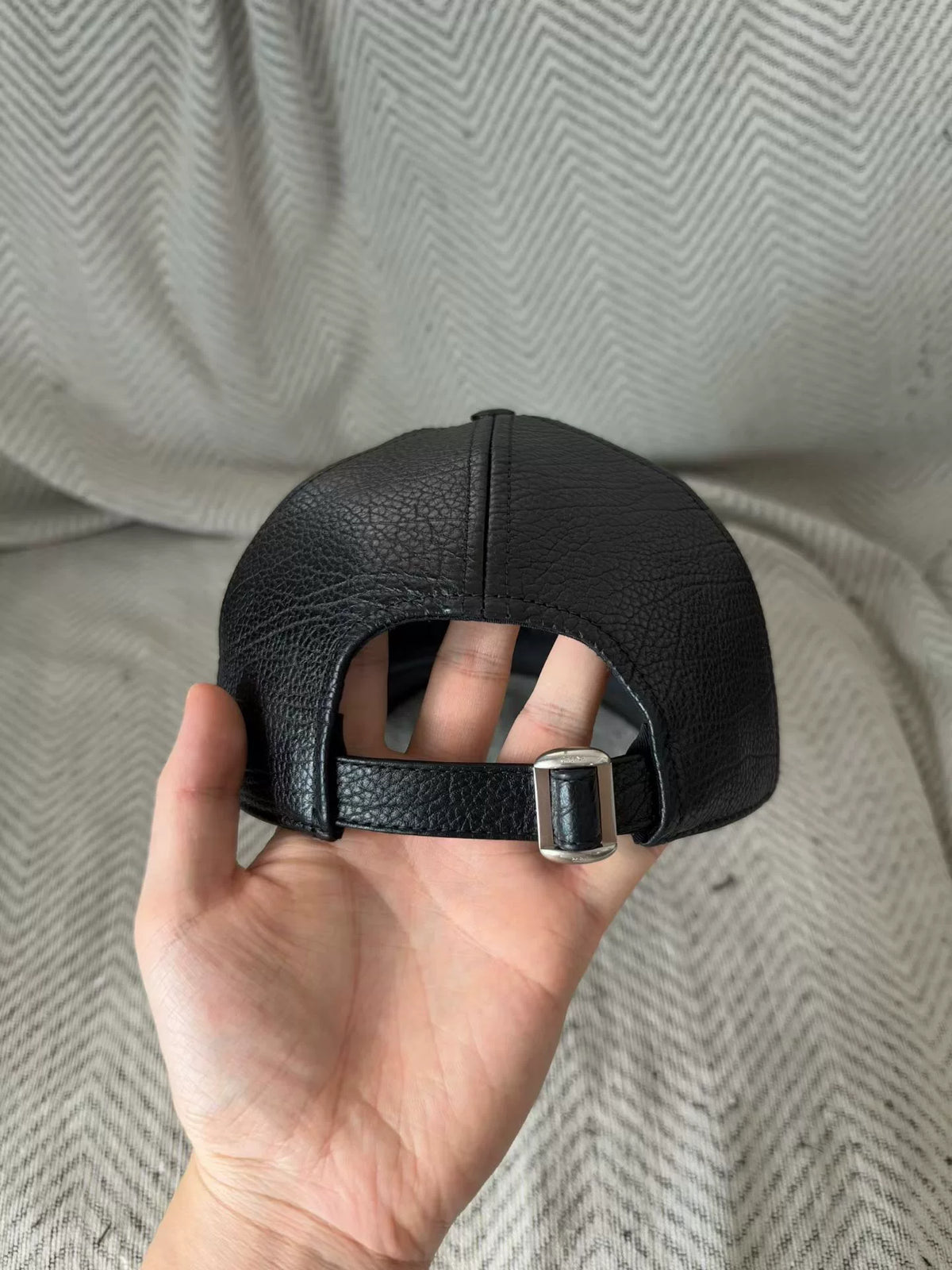 Celine Leather Arc de Triomphe Baseball Cap