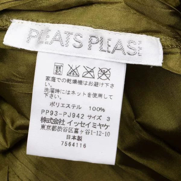 Issey Miyake Vintage Grass Green Pleated Top