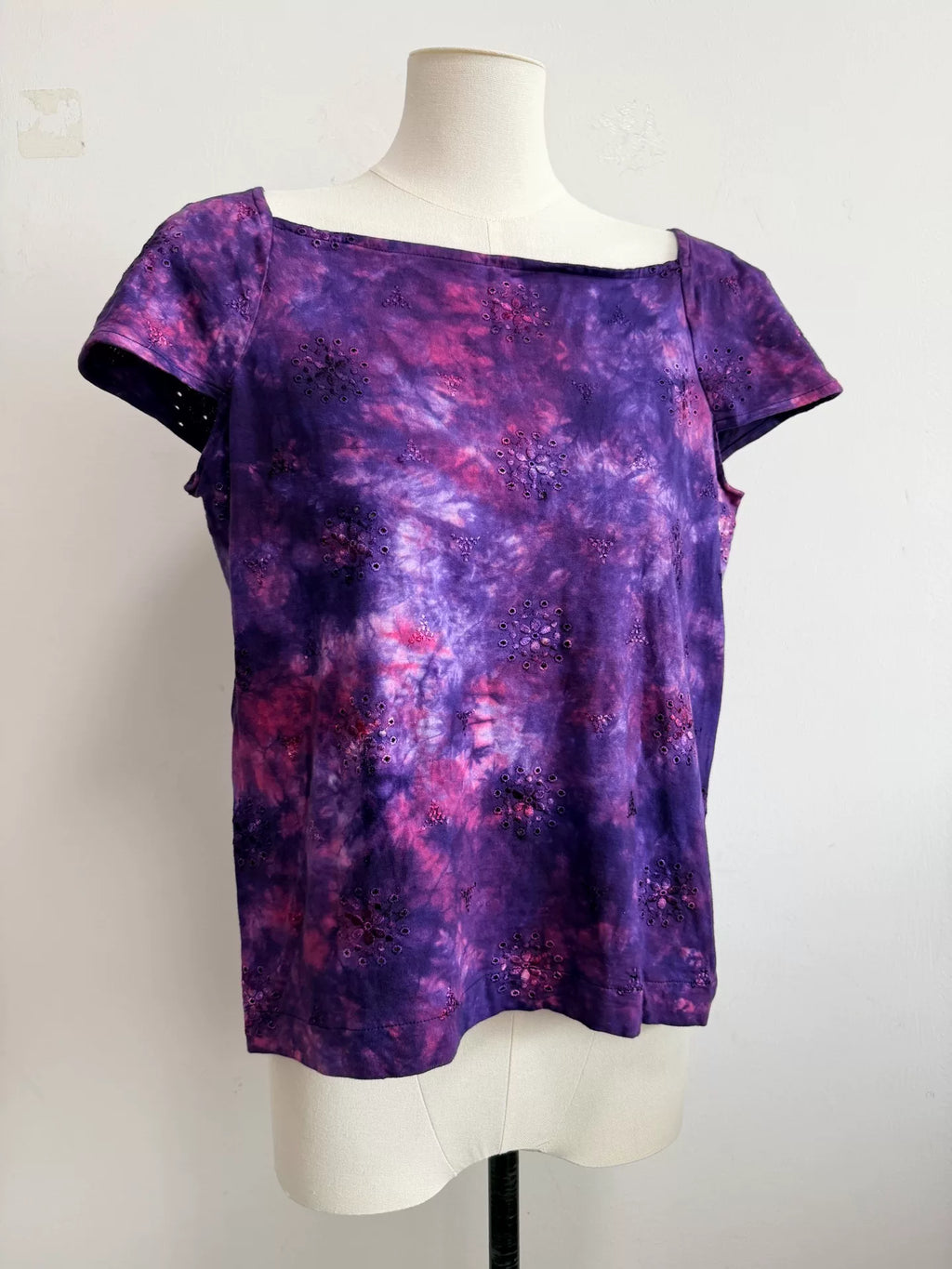Comme des Garçons Tricot line tie-dye T-shirt top