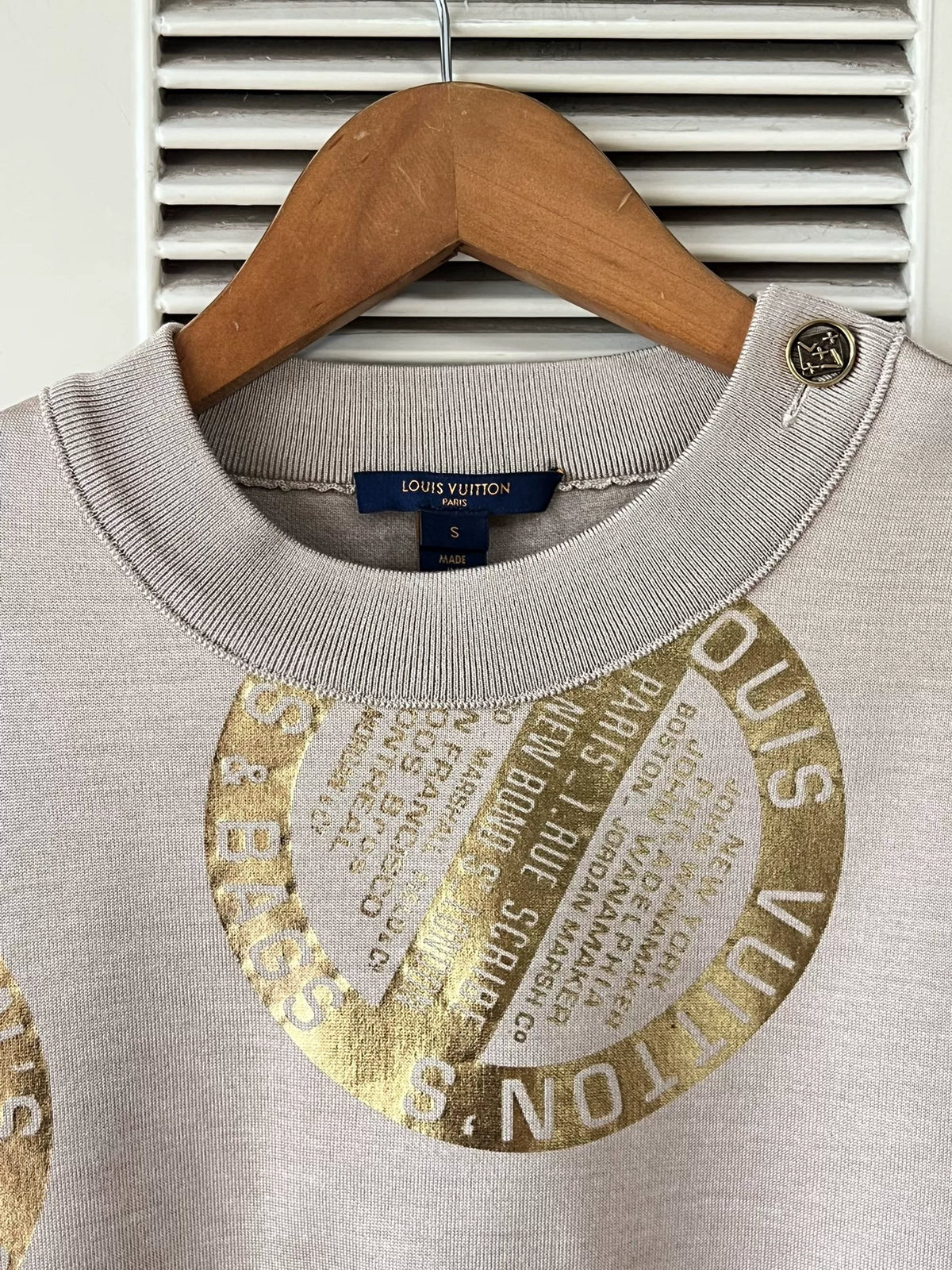 Louis Vuitton Gold Logo Sweatshirt