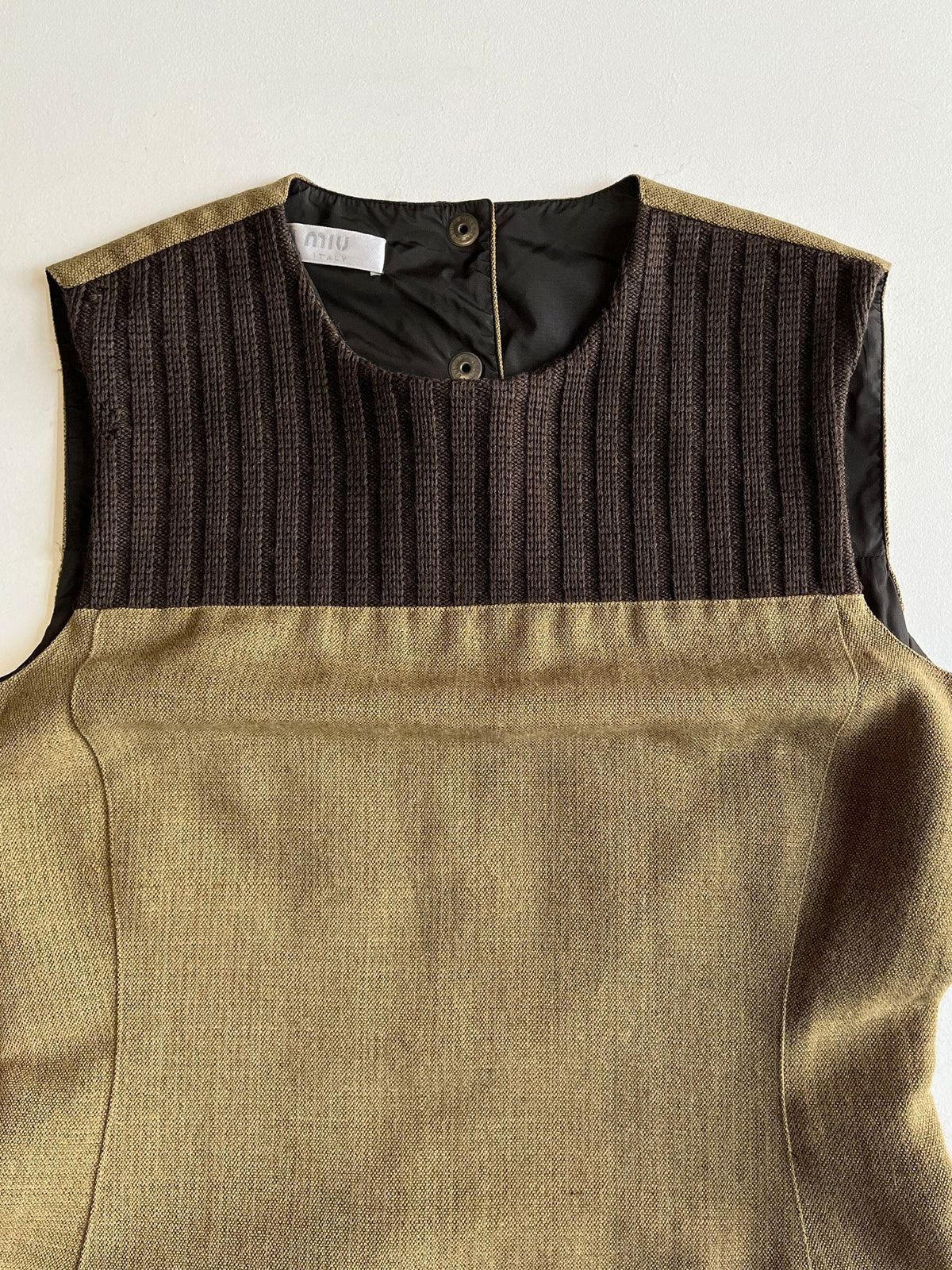 Miu Miu AW99 Wool Patch Vest