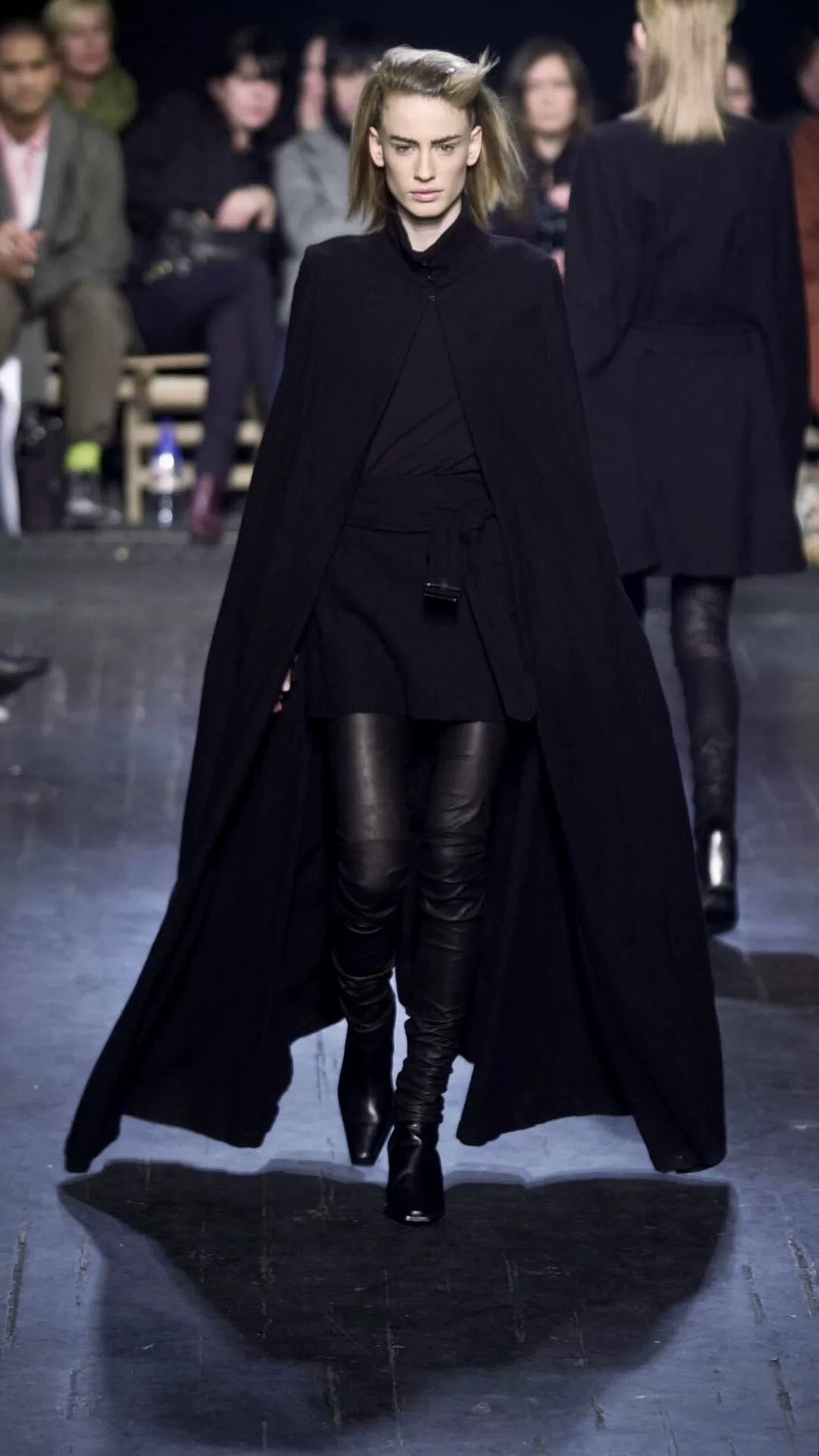 Ann Demeulemeester FW01 Runway Wool Cape