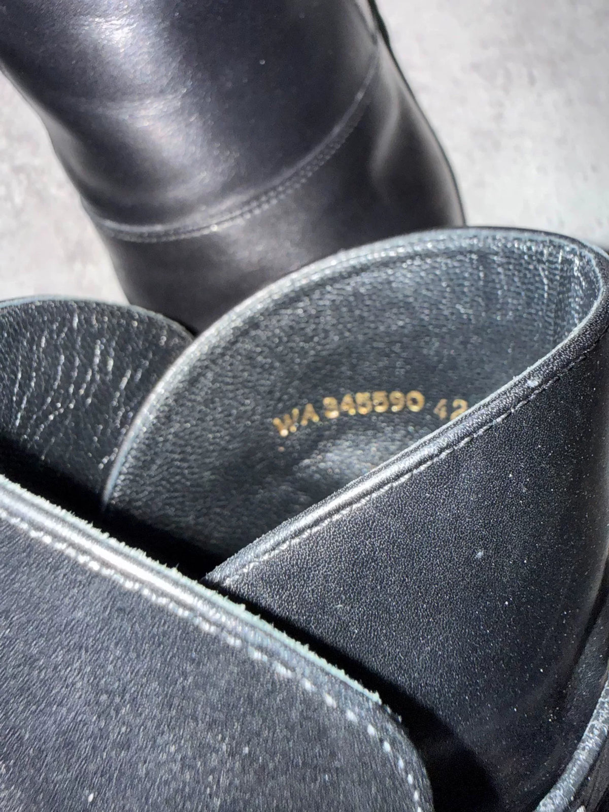 Saint Laurent Paris 14SS Black Leather Western Buckle Pointed Ankle Boots by Hedi Slimane