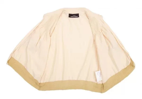 COMME des GARCONS Vintage Beige Bow Knit Top