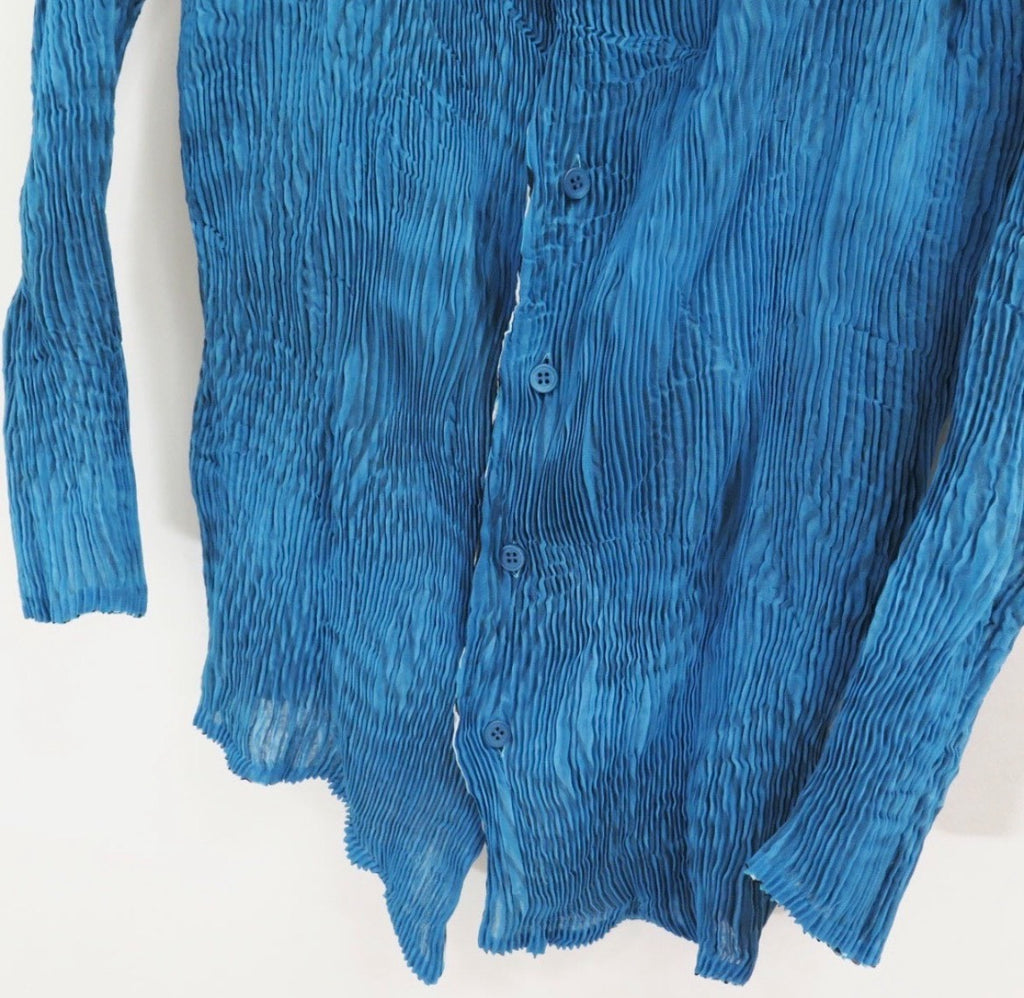 Issey Miyake Wave Double-Sided Pleated Shirt