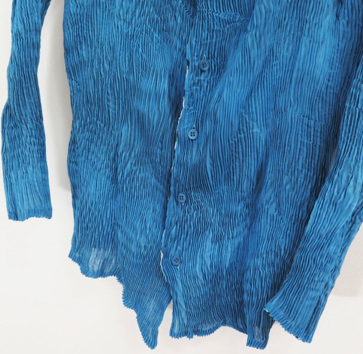 Issey Miyake Wave Double-Sided Pleated Shirt