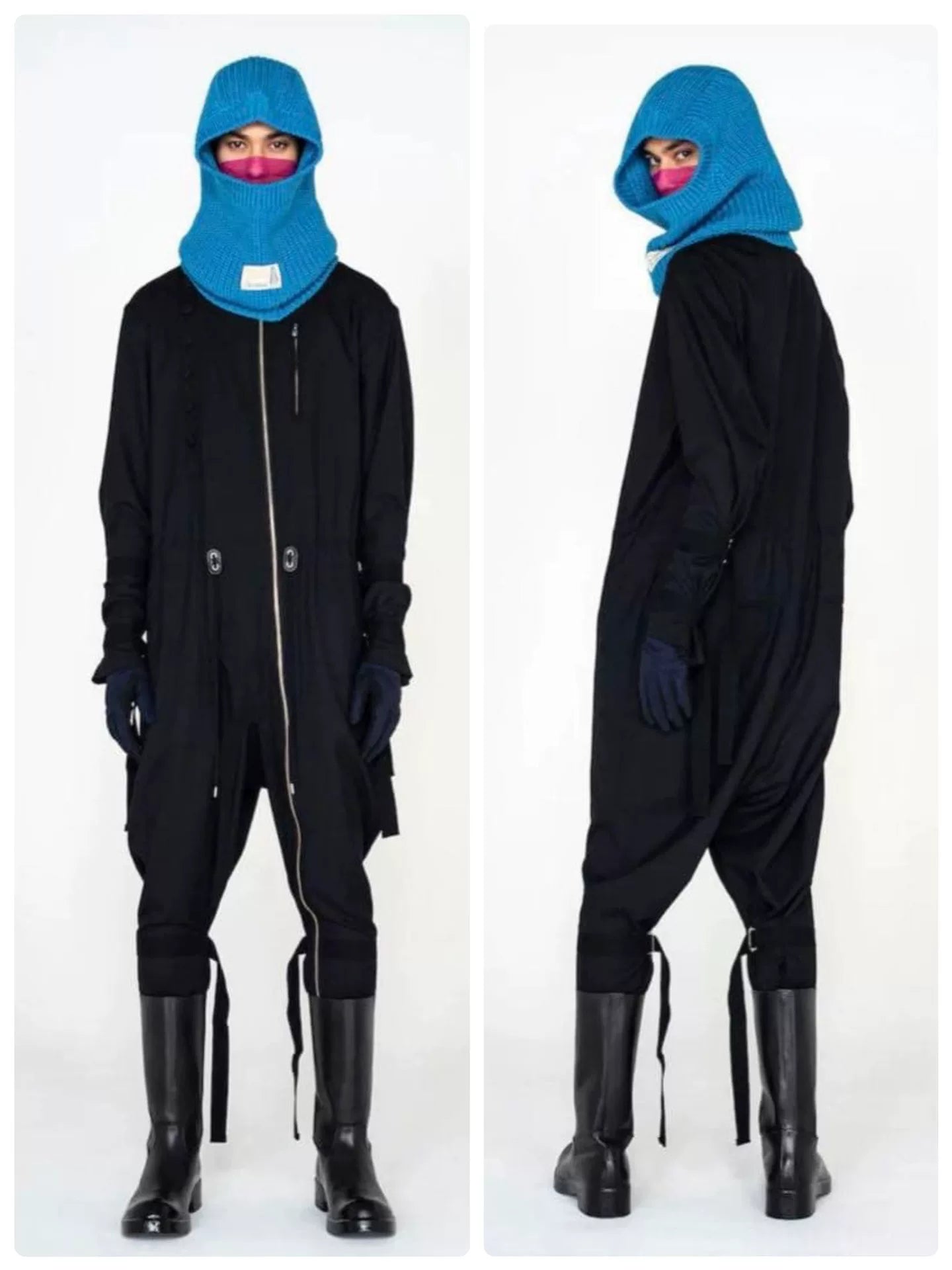 The Soloist 22FW Balaclava Blue Wool Balaclava