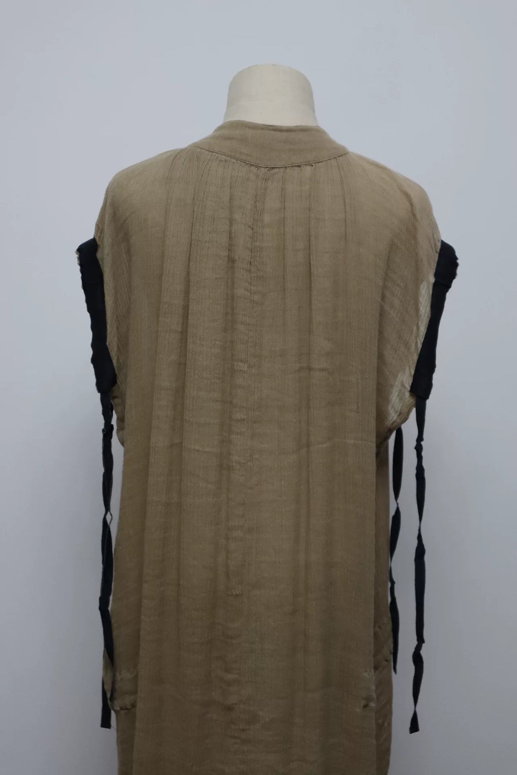Ann Demeulemeester Slub Cotton Sleeveless Dress