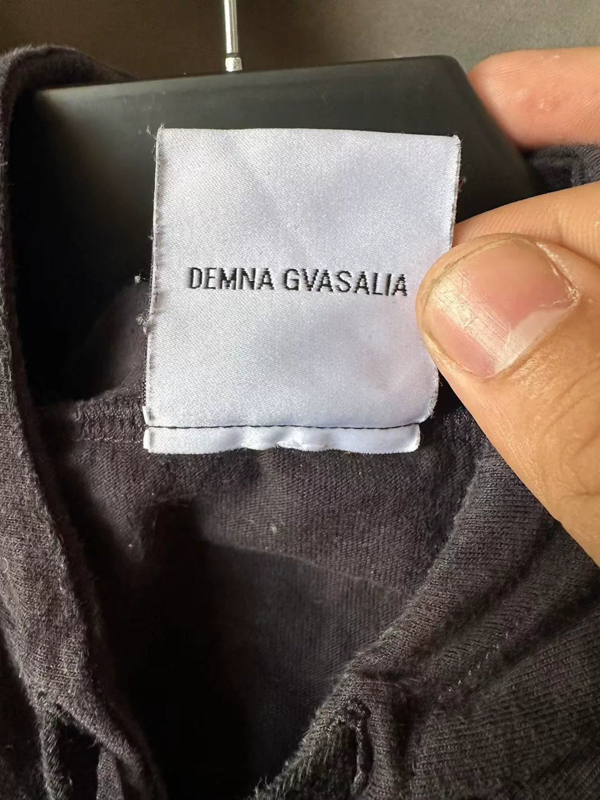 Vetements thin 18SS upside-down person hoodie