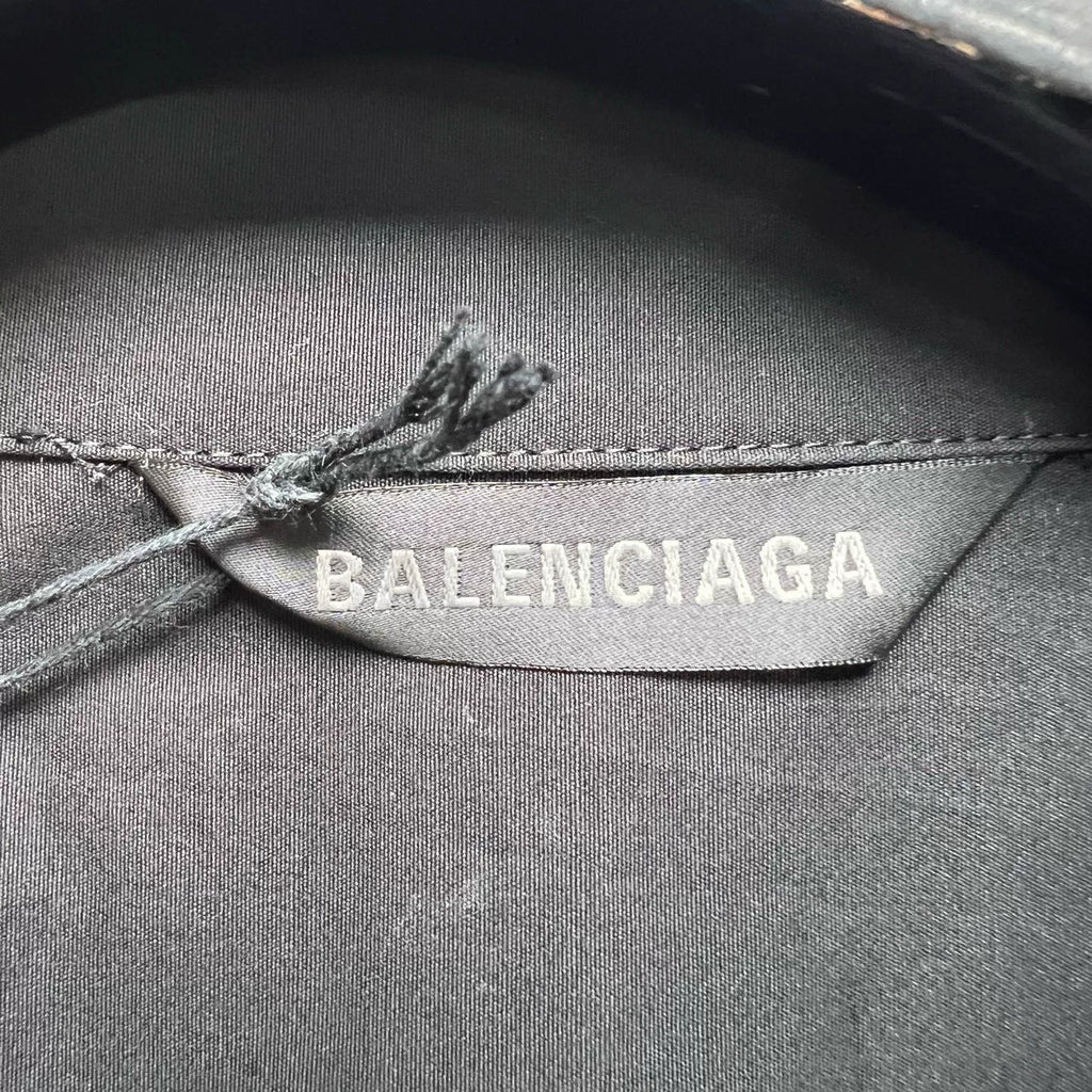 Balenciaga Black Dragon Year Limited Qilin Arm Graffiti Logo Nylon Shirt Jacket