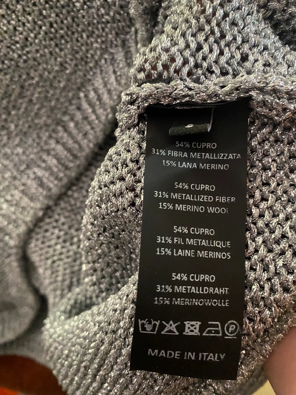 Raf Simons Silver Sweater